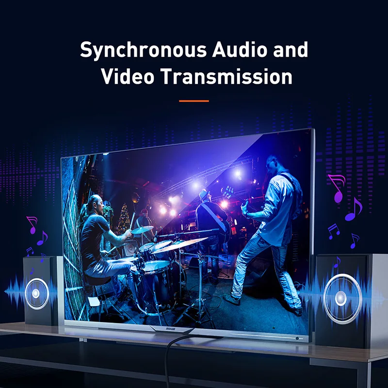 

Baseus HDMI-compatible 4K HD 2.0 Cable Cord for PS4 TV Monitor 4K Splitter Switch Box Extender 60Hz Video Cabo Cable 4K HD