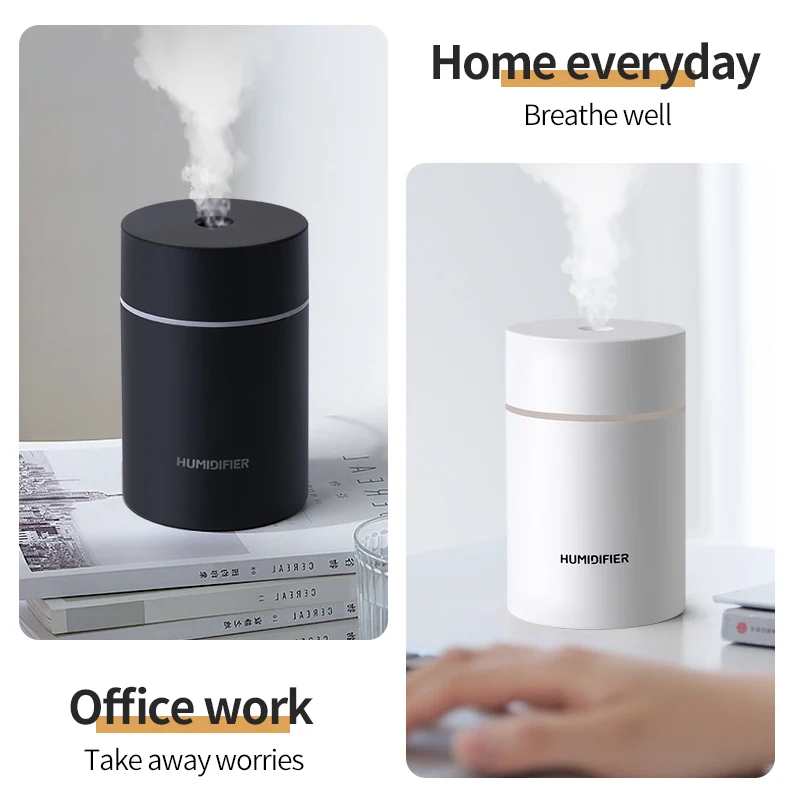 

1pcs Car Air Humidifier Usb Mini Air Purifier Desktop Mute Car Office Moisturizing Mute Nano Fine Mist Large Capacity Humidifier