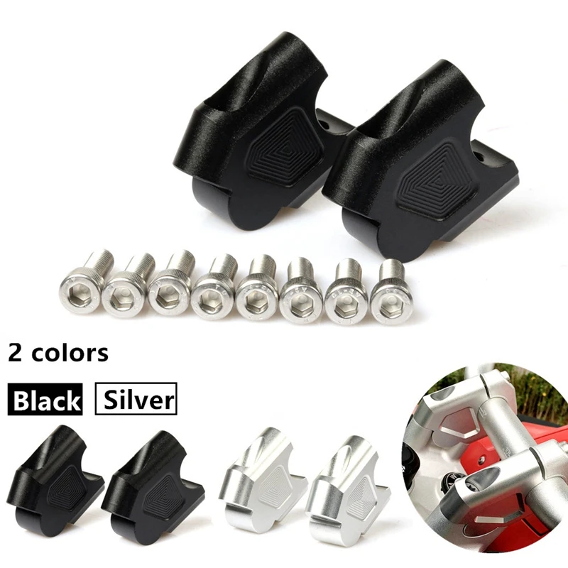 

Motorcycle Bar Clamps Handlebar Risers Adapter Handle Bar Riser Mount Clamp for Suzuki DL650 V-STROM DL VSTROM