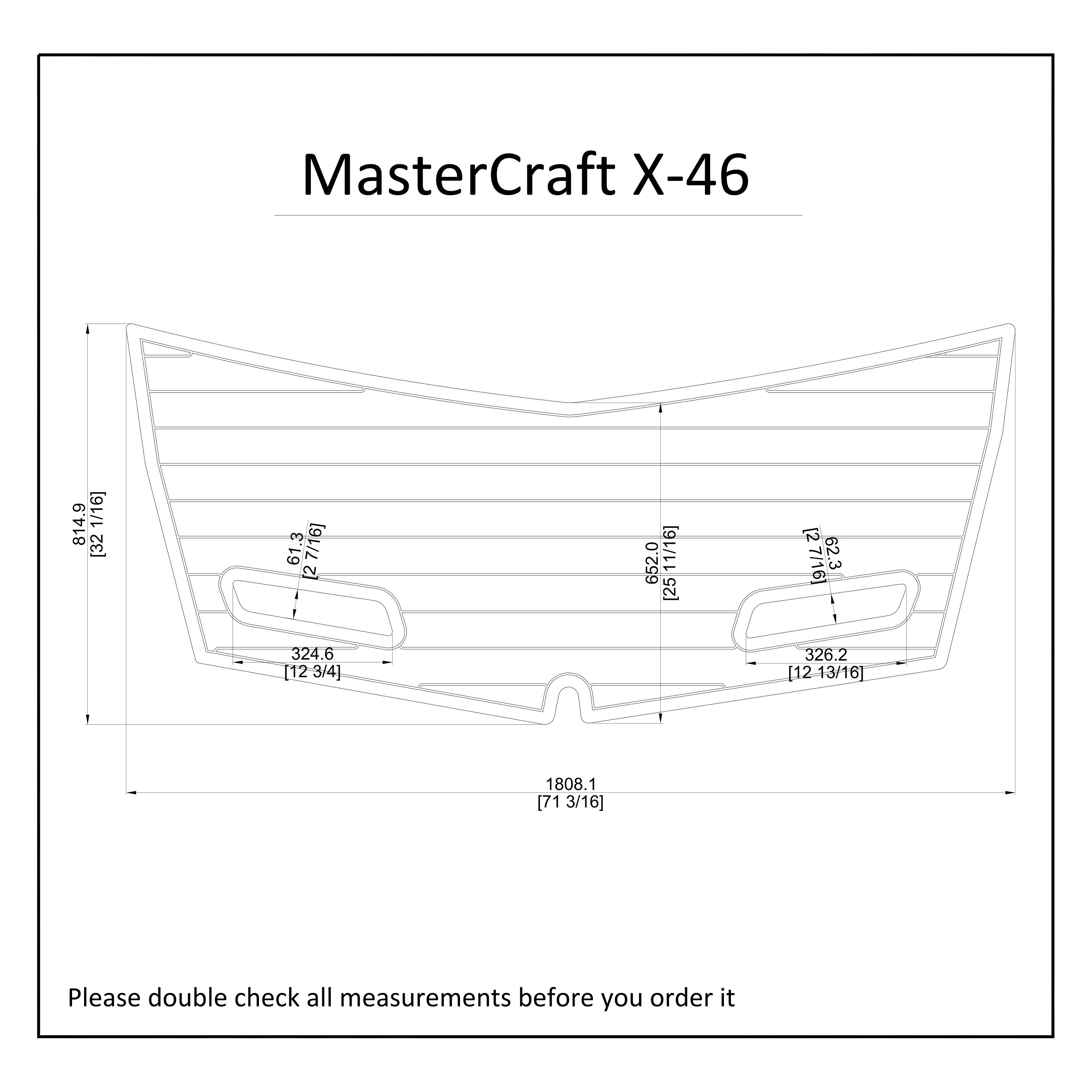 

2014 MasterCraft X-46 Swim Platform Boat EVA Faux Foam Teak Deck Floor Pad