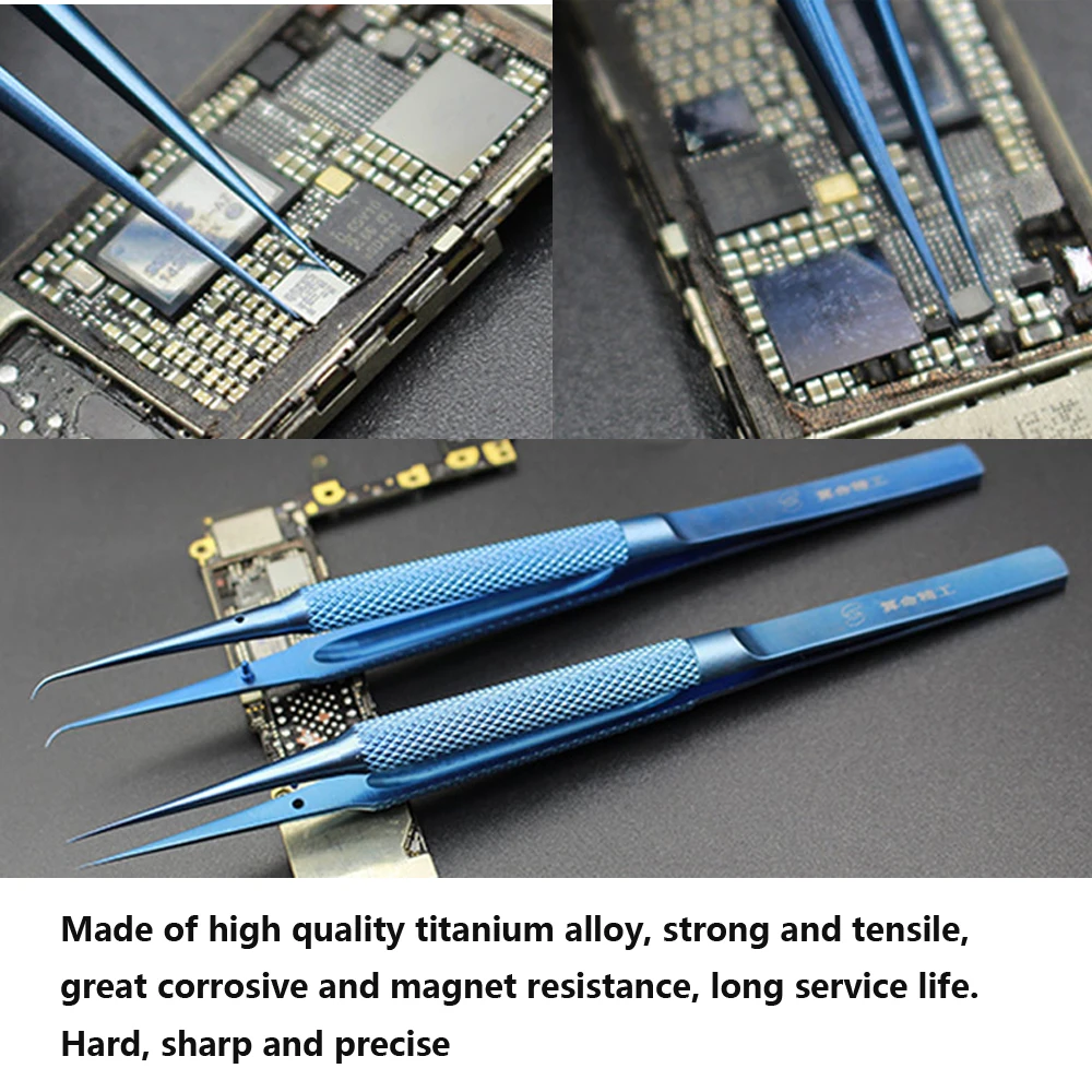 Прецизионный Пинцет для предотвращения оставления отпечатков пальцев с краями 0
