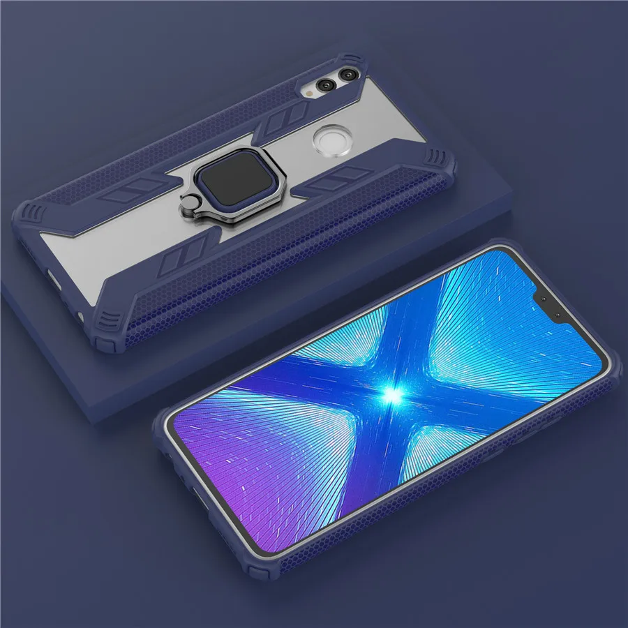 Чехол-держатель для кольца на палец чехол huawei honor 8x 6 5 дюймов задняя крышка