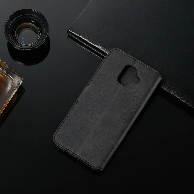 Кожаный чехол для samsung A6 A8 Роскошный чехол из pu кожзама Магнитный Винтаж Businss бумажник телефон Корпус для samsung Galaxy 6 A6 крышка