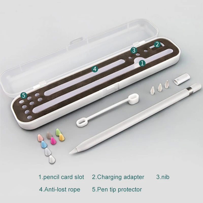 Пенал для Apple Pencil 1/2 чехол коробка хранения защитный карандашей стилус 1 2