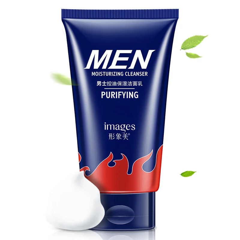 

images Purifying Men Only For Men's Foam Wash Facial Cleanser Face Washing Moisturizing Oil Control Anti Dirt Bubble Skin Care