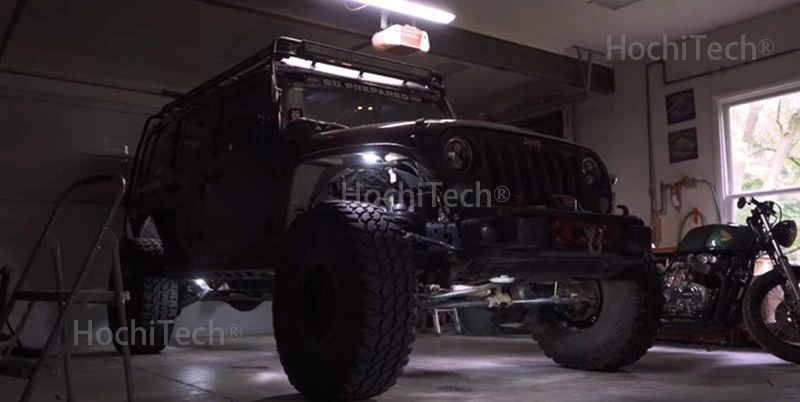 Светодиодные горные фонари водонепроницаемые для Тойота FJ Cruiser светодиодный автомобиль шасси свет светодиодный Рок свет многоцветный неоновый светодиодный фонарь комплект