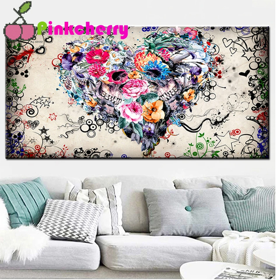 

Алмазная живопись «сделай сам», абстрактная Красочная картина «любовь», квадратная вышивка, вышивка крестиком ручной работы k808