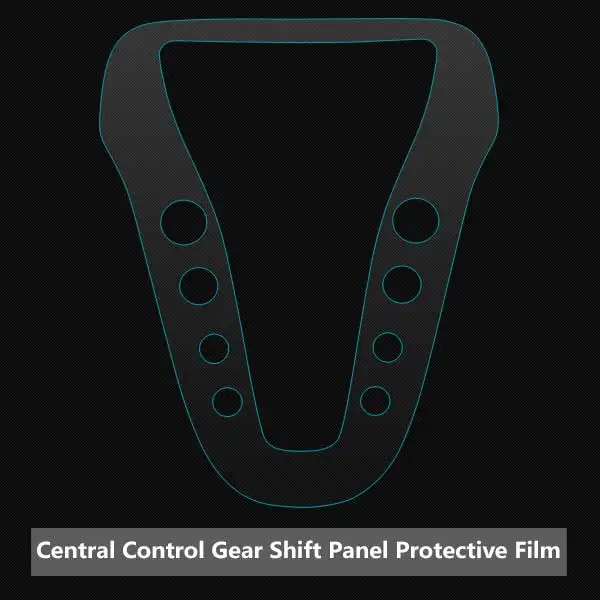 centrol control gear Автомобильный интерьер невидимая защитная пленка центр управления Консоль переключения передач Панель наклейка для Mercedes Benz AMG GTS аксессуары - Название цвета: centrol control gear