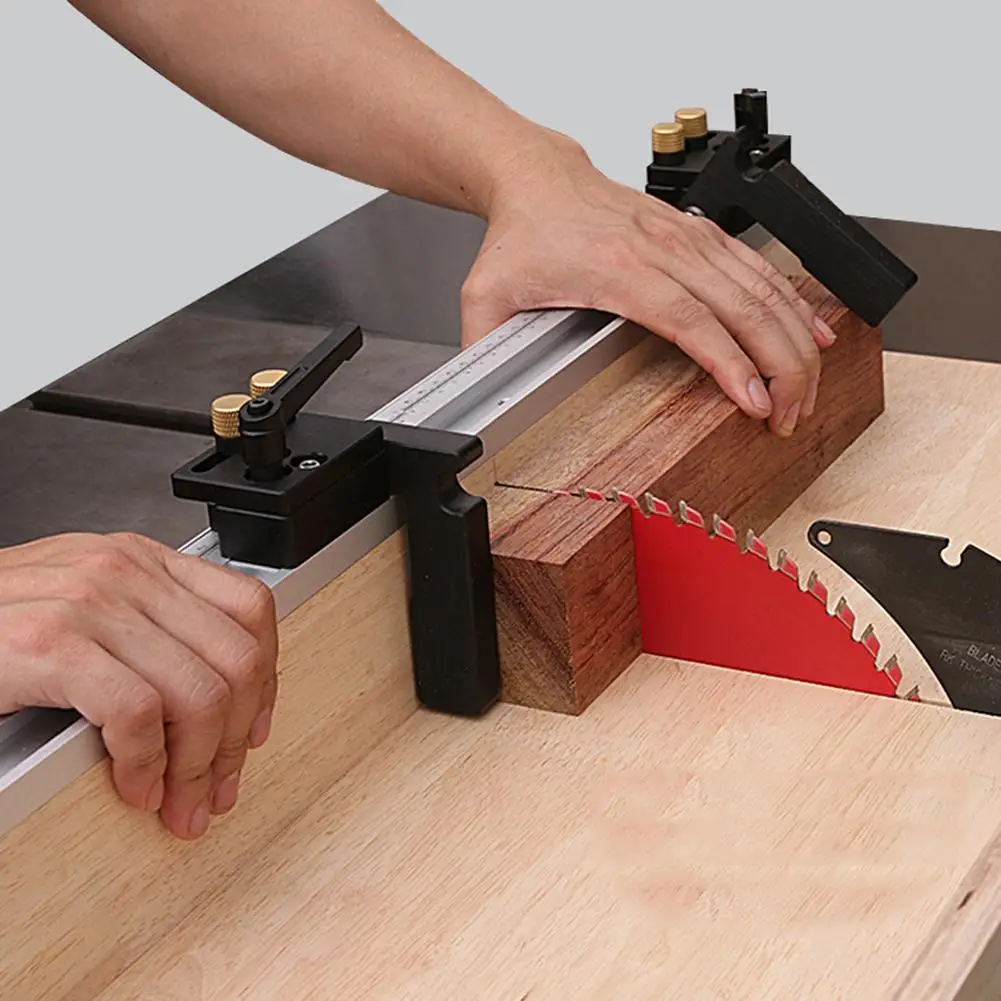 

Miter Track Stop Track Limit For T-Slot T-Tracks Stop Chute Limiter Tools DIY Manual Woodworking Locator A4E5