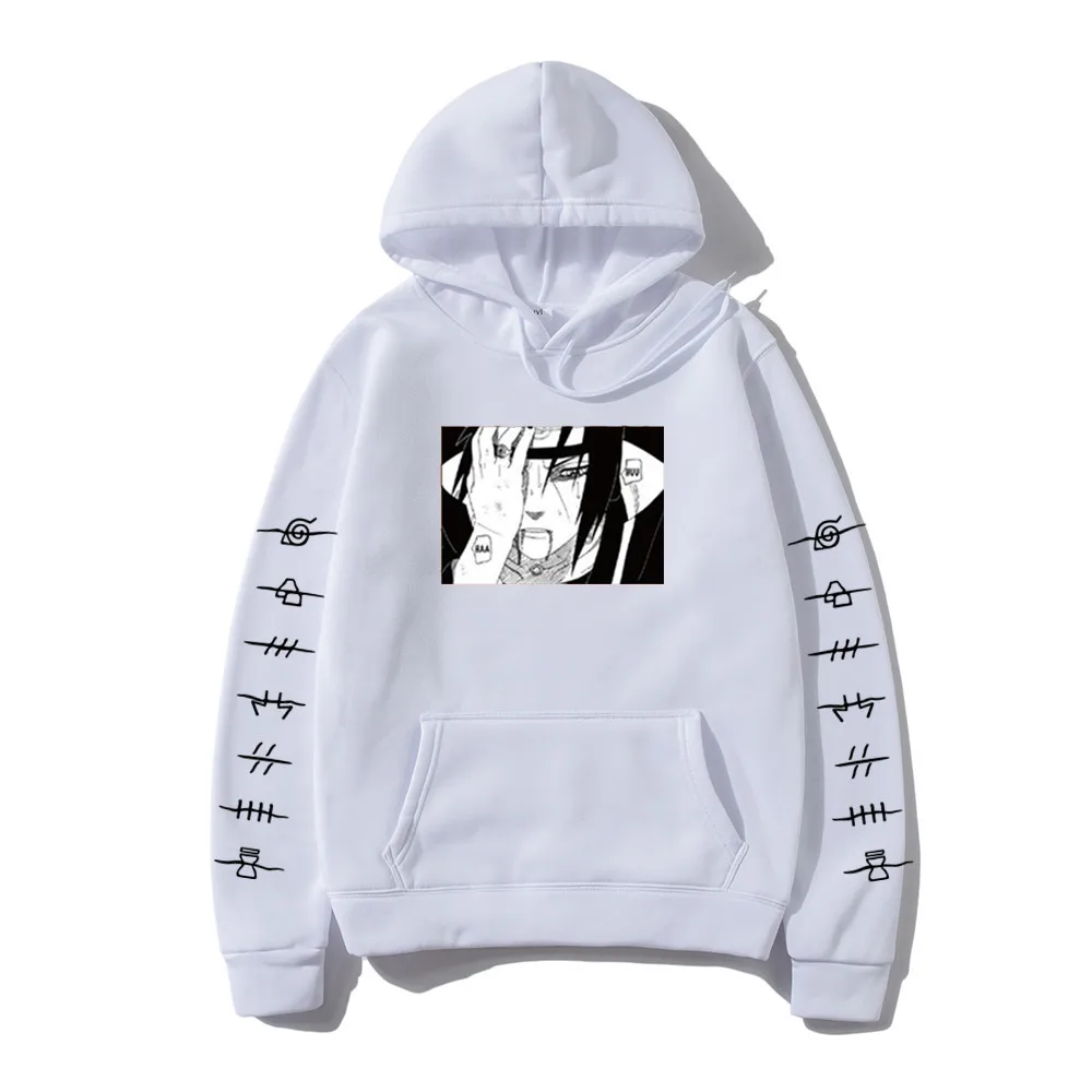 Мужская Японская уличная одежда толстовка Itachi Повседневная мода хип-хоп Осень