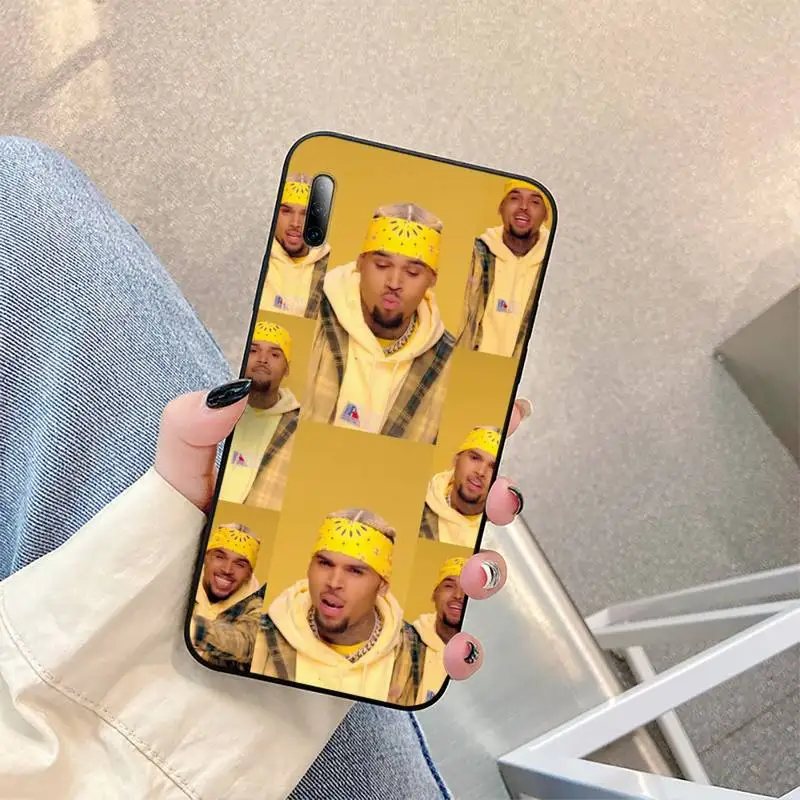 

Rapper Chris Brown Phone Case For Samsung J 2 4 5 6 7 prime pro plus duo Cover Fundas Coque