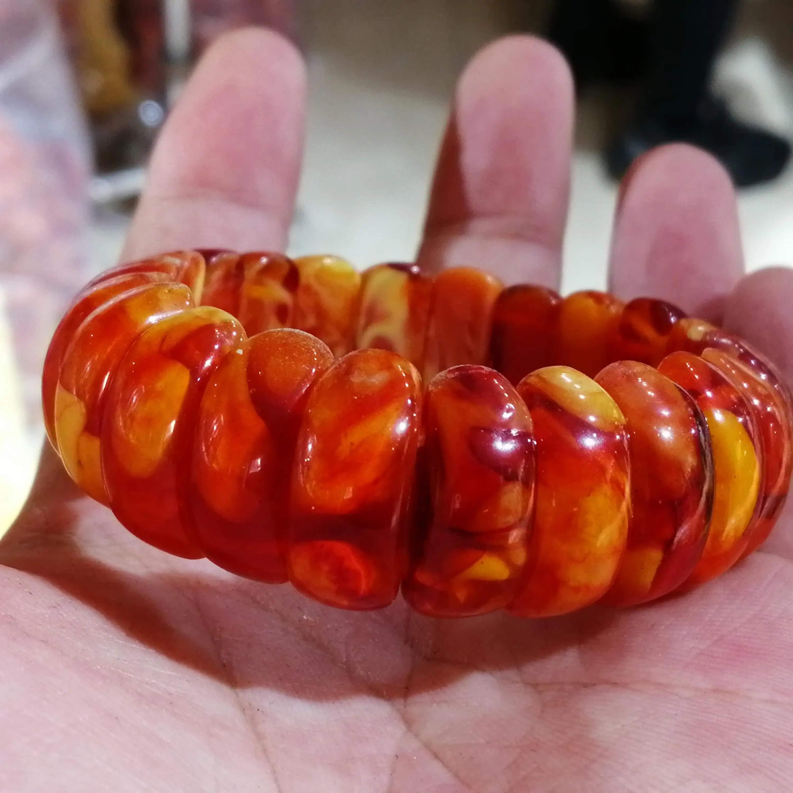 Натуральный Янтарный браслет для мужчин и женщин Исцеляющие драгоценные камни