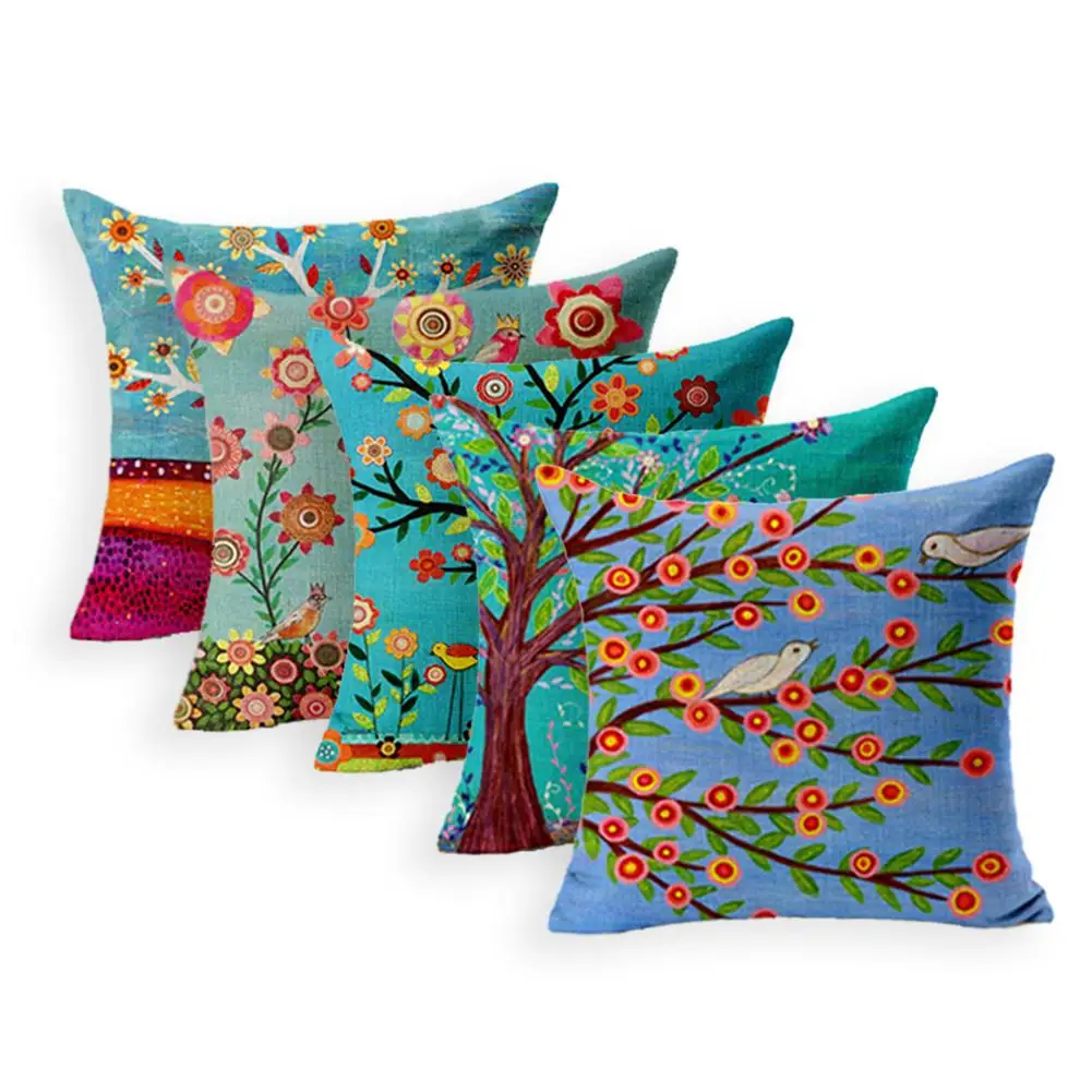 Растения шаблон наволочка хлопок лен пледы наволочки художника Цветок Ткань