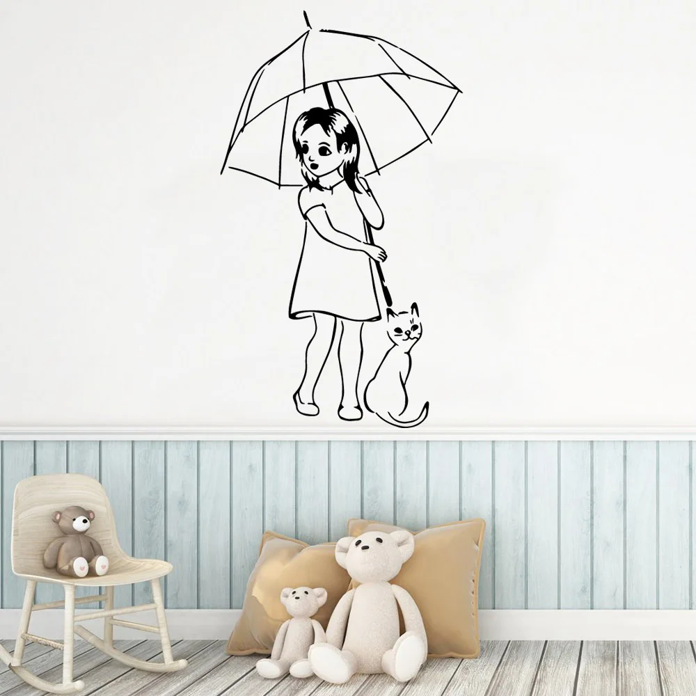 Классические настенные Стикеры для маленьких девочек современные детской