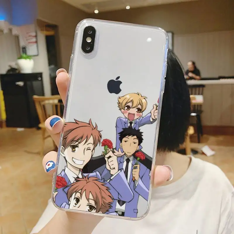 

Oran High School Host Club anime Phone Case Transparent soft For iphone 5 5s 5c se 6 6s 7 8 11 12 plus mini x xs xr pro max