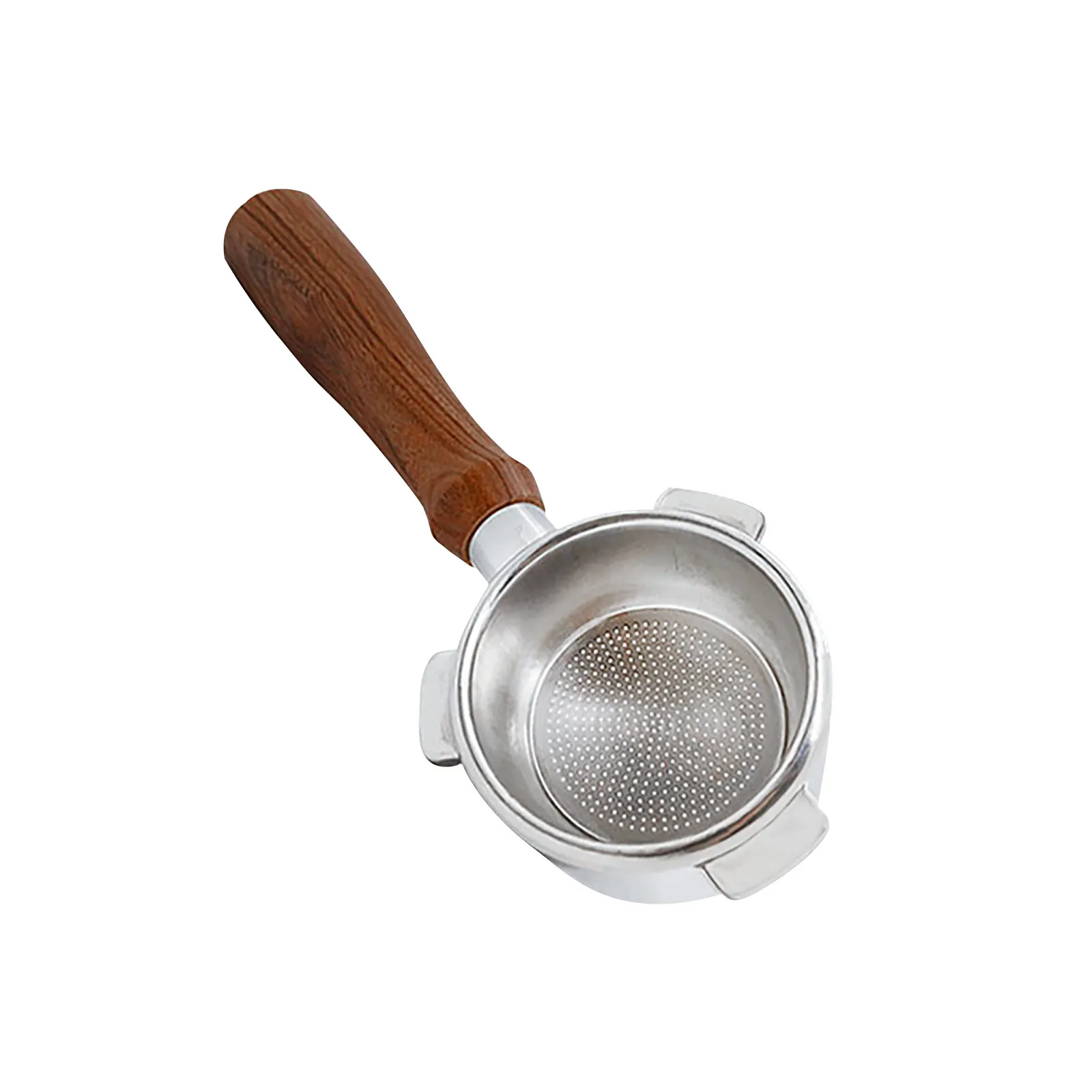 

58MM 3 Ears Portafilter Bottomless Filter for Barsetto Coffee Machine Stainless Steel Holder Wooden Handle Accessory #2021