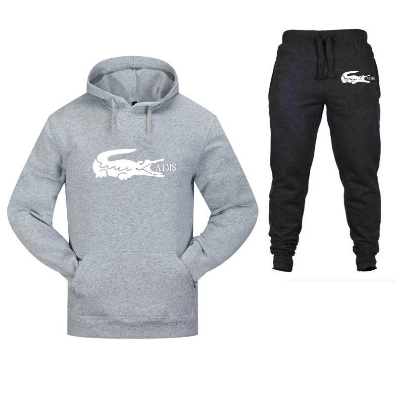 Новинка 2020 спортивный костюм с капюшоном мужская повседневная хлопковая одежда