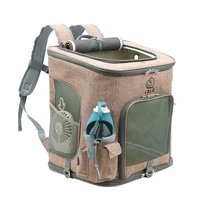 cat carrier pet backpack certified cationic environmentally friendly linen fabric large carrying multifunctional breathable