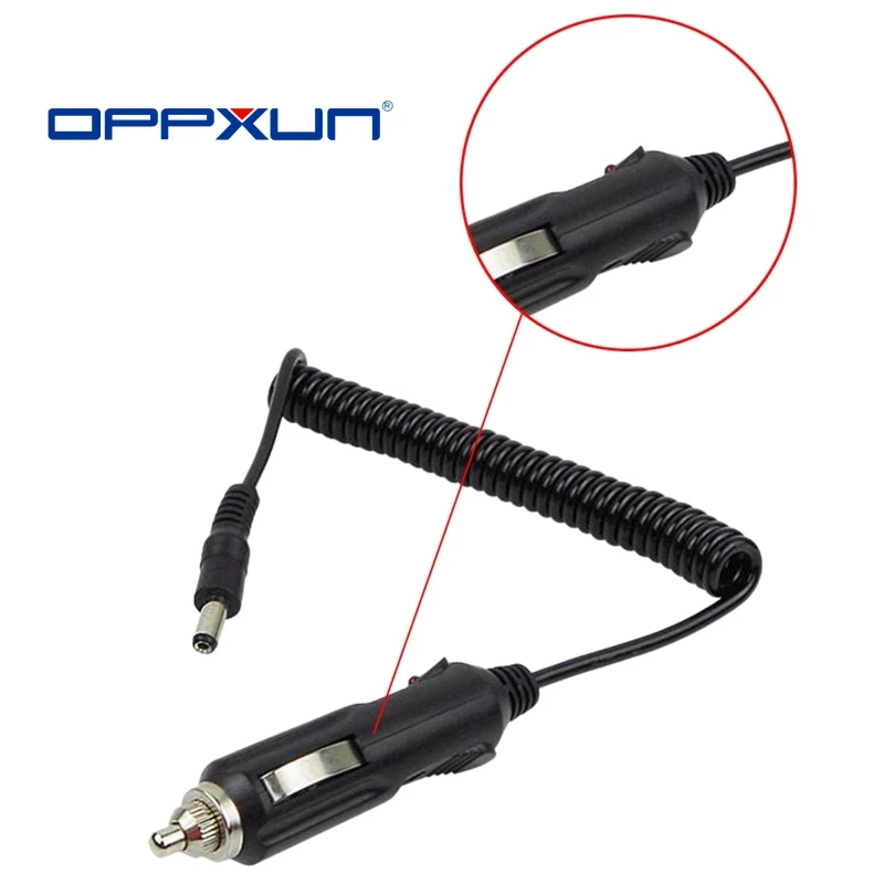 car charger cable for two way baofeng walkie talkie uv 5r uv 5re 5ra 82 3r radio cigarette lighter slot 12v dc power charge cord free global shipping