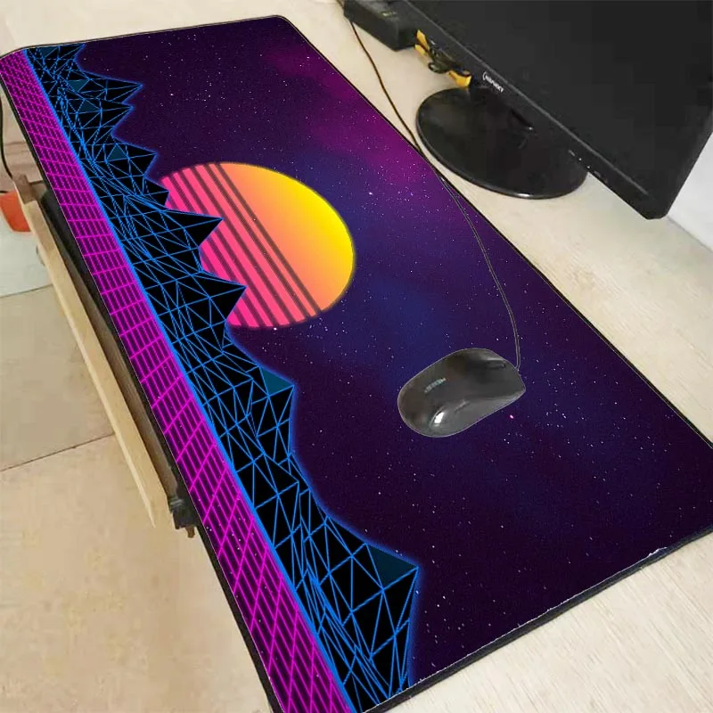 

Abstract Mountains Moon Speed Locking Edge Large Rubber Mouse Pad Waterproof Game Desk Mousepad Keyboard Mat for CSGO Dota LOL
