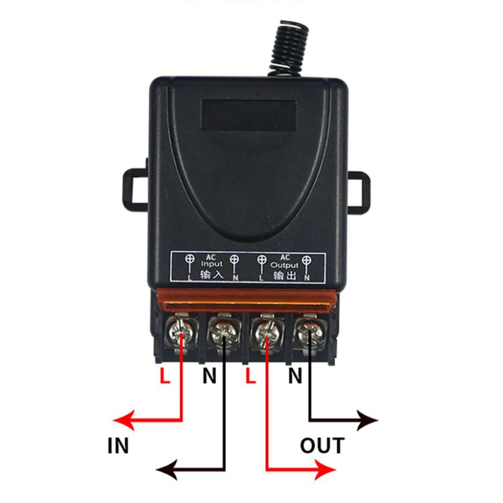 

1 Channel 433Mhz Wireless Relay Remote Control Momentary Light Switch Set