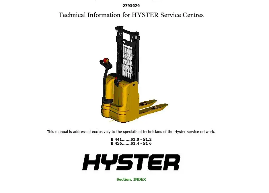 Новые руководства по ремонту Hyster PDF [2021] Полный комплект | Автомобили и мотоциклы