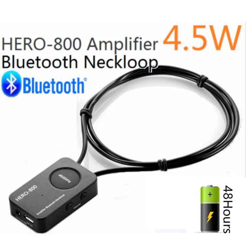 EDIMAEG 4 5 Вт Мощный усилитель беспроводной Bluetooth NeckLoop для слухового аппарата и