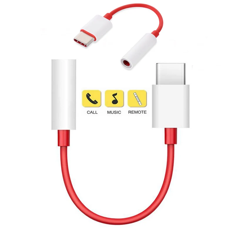 Для Oneplus 6T Usb type-C до 3,5 мм AUX аудио адаптер для наушников type C USB-C штекер до 3,5 женский кабель