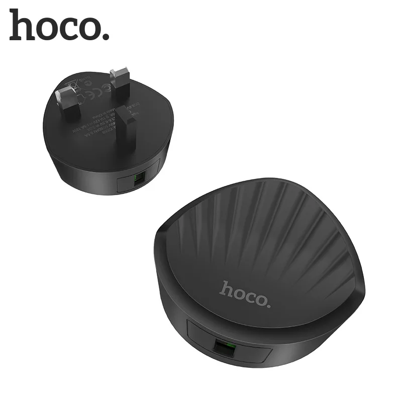 HOCO C67 USB вилка зарядное устройство 2.4A быстрая зарядка двойной USB зарядное устройство порты путешествия зарядка на айфон iphone 7 8 X samsung S10 Xiaomi зарядка для телефона