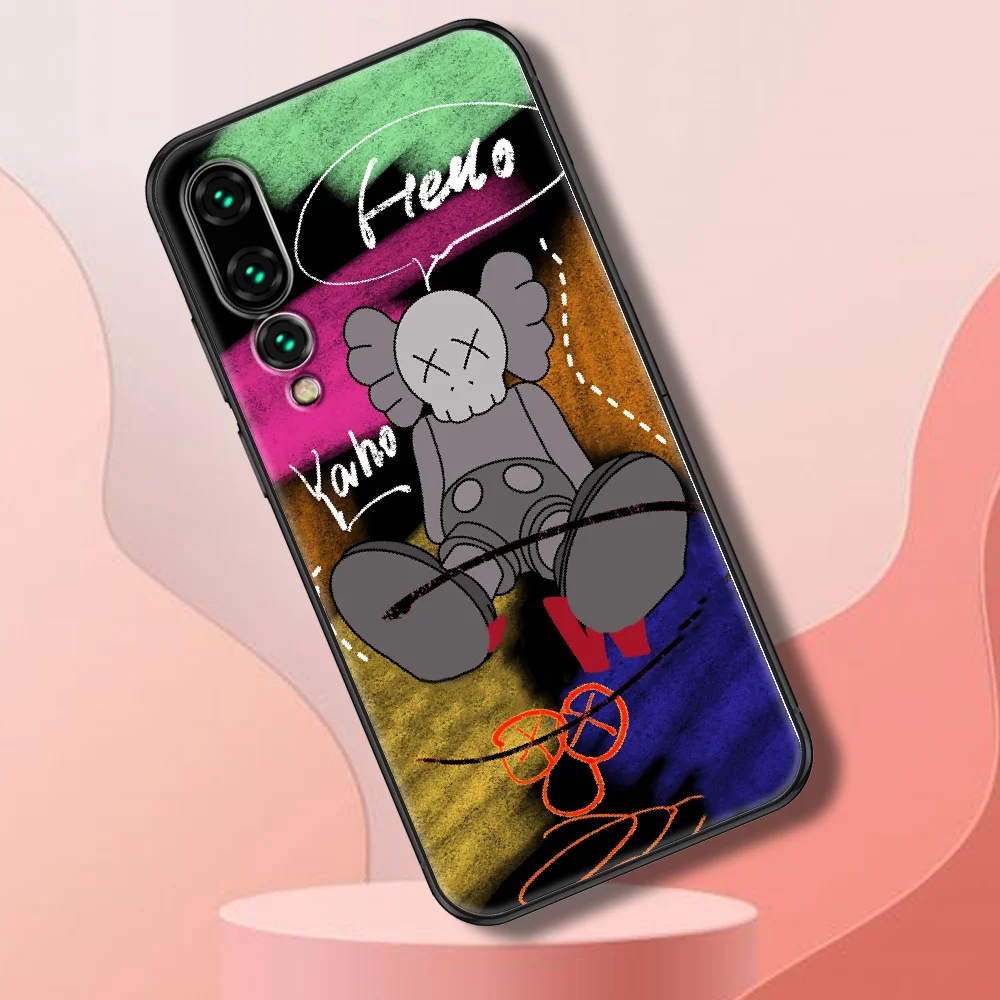 

Fashion luxury kawe Design Phone case For Huawei P Mate P10 P20 P30 P40 10 20 Smart Z Pro Lite 2019 black trend bumper fashion