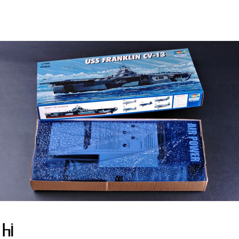 

Trumpeter 05730 1/700 Scale Uss Franklin CV-13 Aircraft Carrier Military Ship Toy Hobby Assembly Plastic Model Building Kit