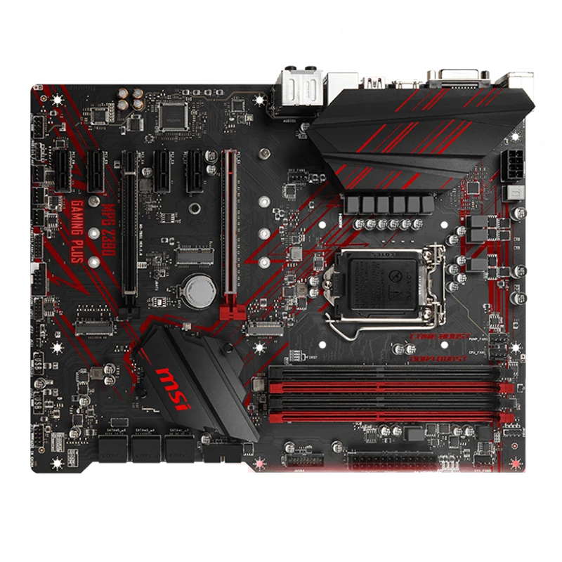 Verkaufen MPG Z390 GAMING PLUS Für MSI Intel Z390 LGA 1151 Verwendet Motherboard Ddr4 Core I9 I7 I5 I3 CPU PCI-E 3,0 X16 Slot Spiel Motherboard