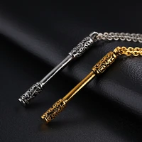 mens korean version of the wishful gold hoop bar necklace couple pendant personality trendy clavicle chain accessories gift