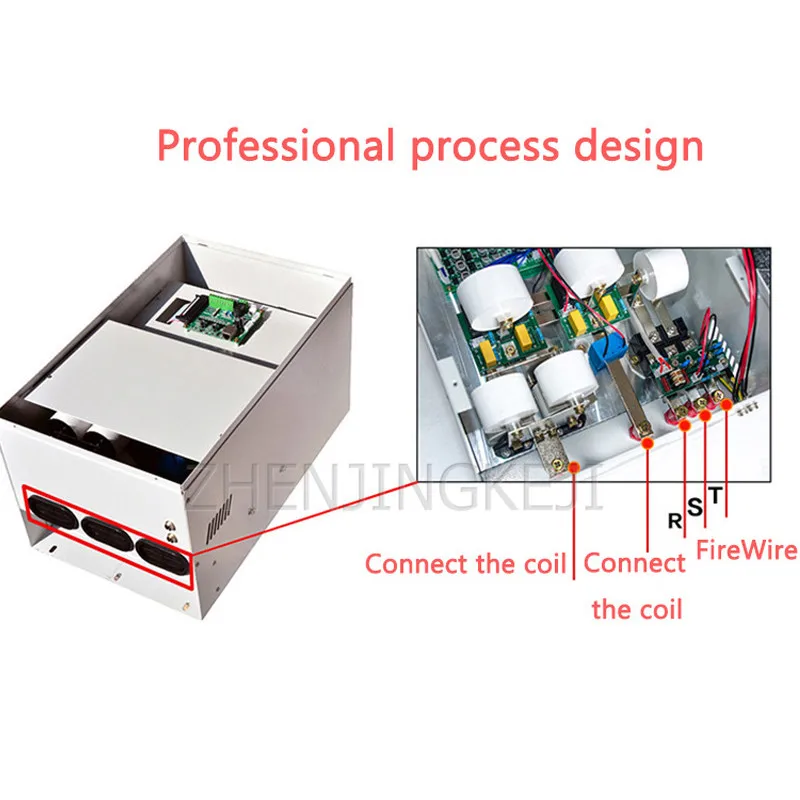 

60KW Electromagnetic Heater High Power Electromagnetic Induction Heating Equipment Steam Generator Steam Pot Furnace Heater