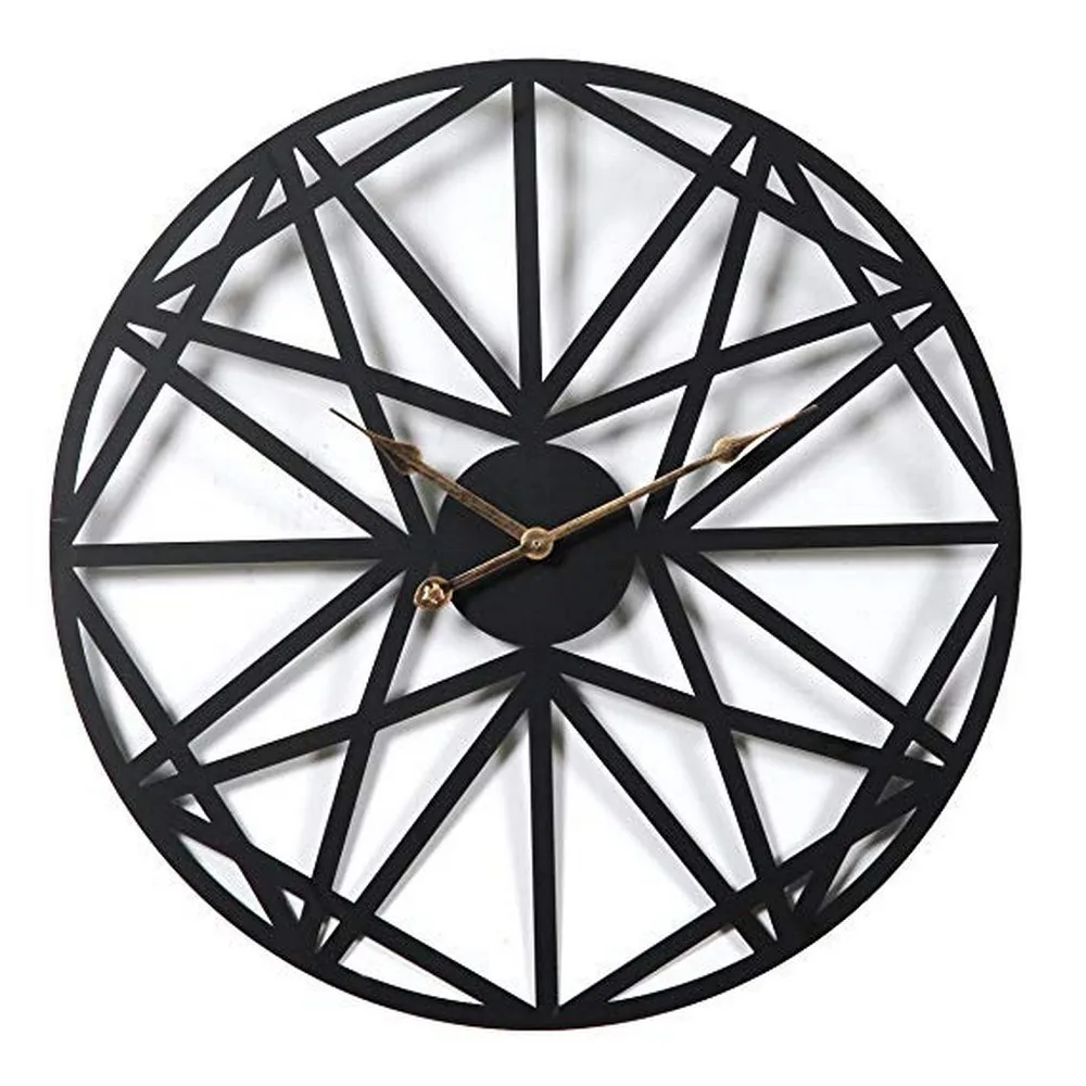 

European Style Creative Hanging Iron Wall Clock Decorative for Home Office Clock Iron Art Retro Hanging Wall Watch Clock