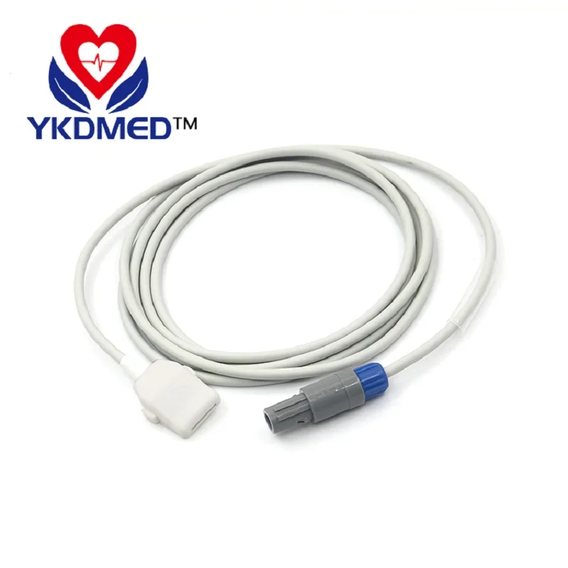 YKD spo2 adapter cable,radel 40 degreer 6pin to DB9F ,suitable