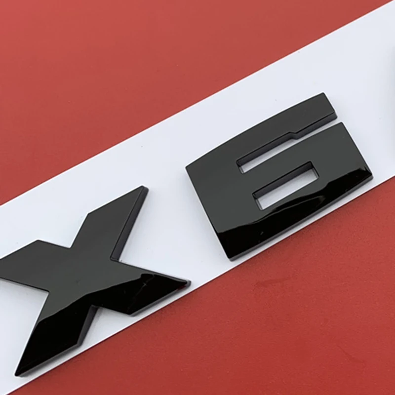 Глянцевая черная эмблема с буквами и цифрами для BMW M M1 M2 M3 M4 M5 M6 M7 M8 X4M X5M X6M M540i M135i M335i