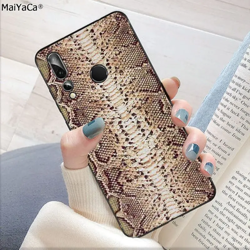 Мягкий чехол MaiYaCa из змеиной кожи для телефона чехол для Huawei P10 lite P20 pro P20lite P30 pro mate 20 pro mate20 lite