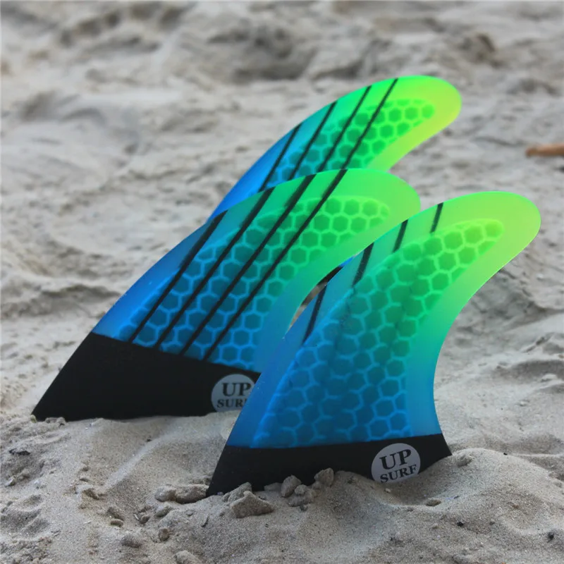 Upsurf логотип FCS плавники G3/G5/GL с винтами и ключ плавники сумка для серфинга сотовый плавник Стекловолокна Плавники FCS Quilhas плавники