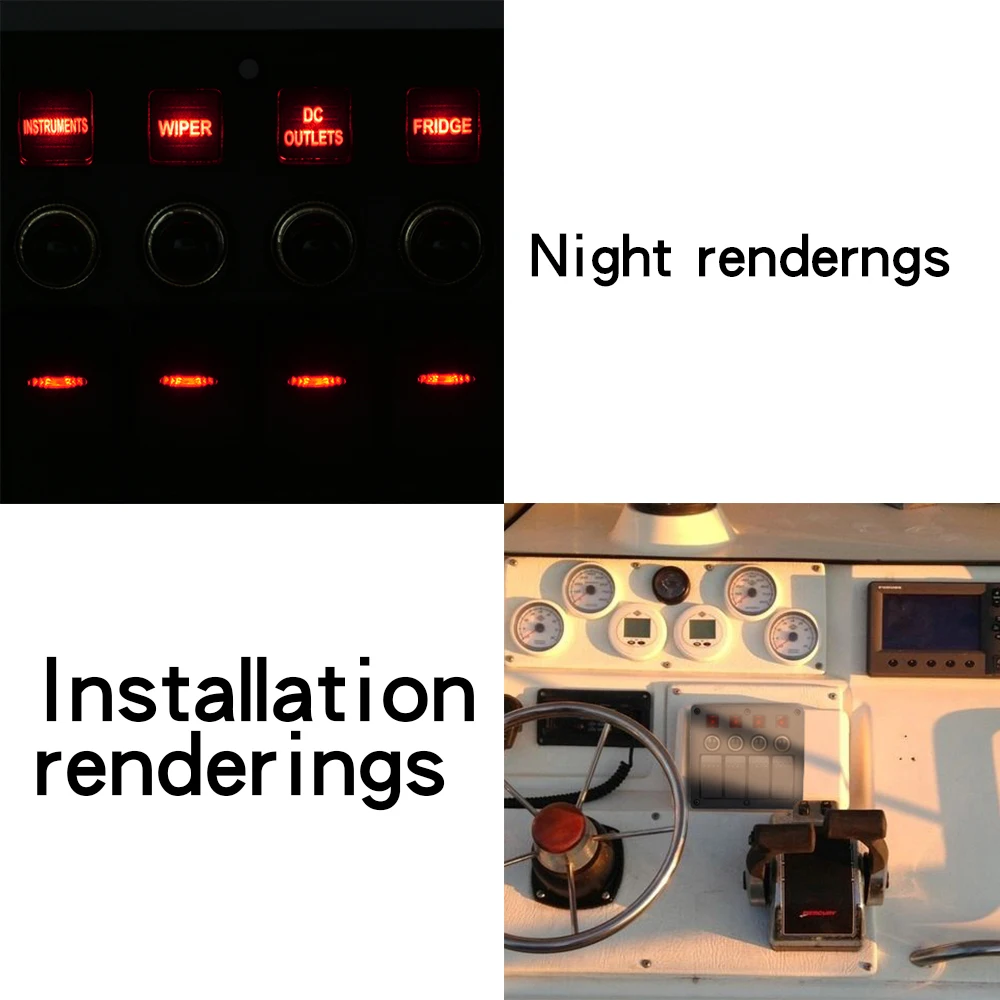 4 банды лодка кулисный переключатель панель Переключатель автомобиля