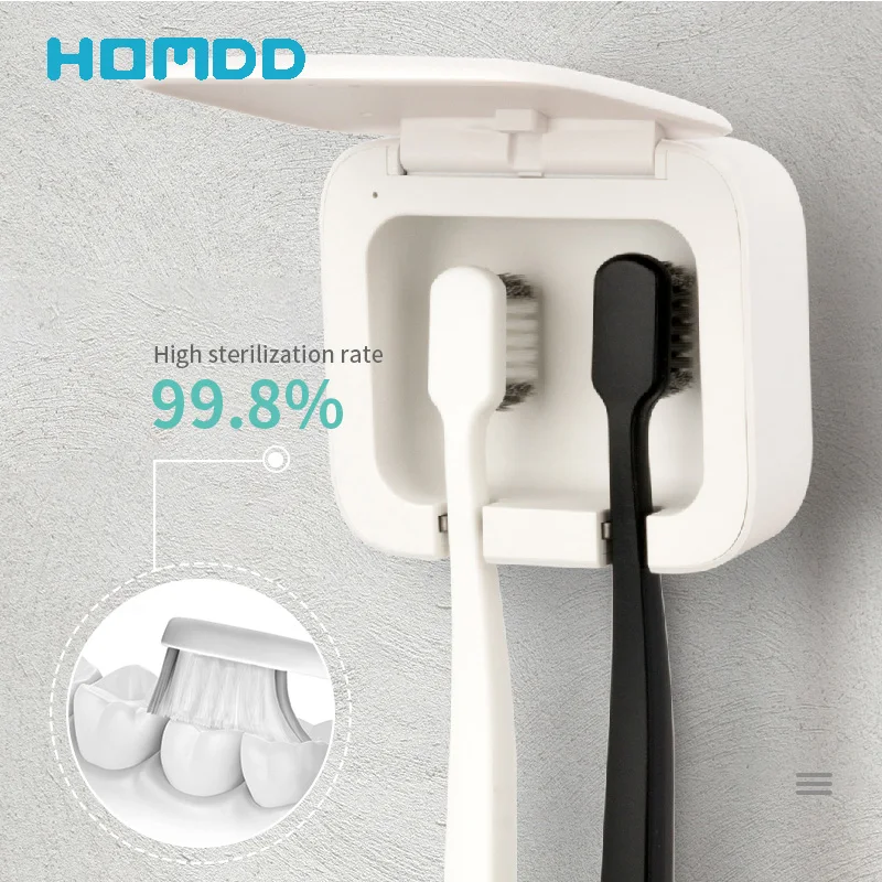 

Держатель для зубных щёток с УФ светильник, стерилизатор для зубных щеток