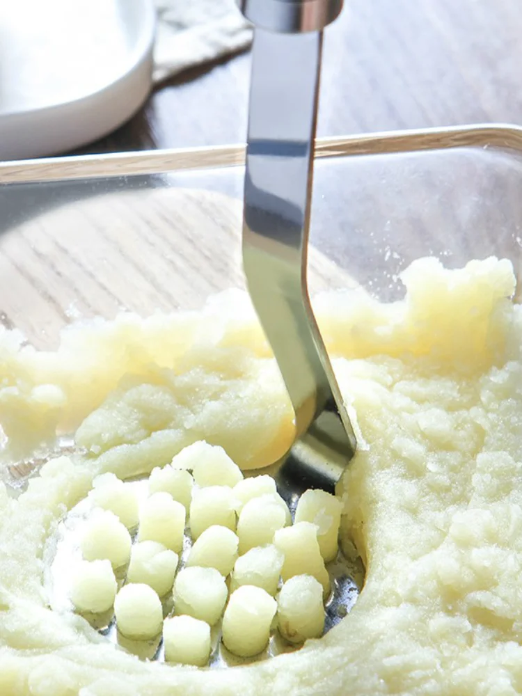 

Housewares Kitchen Stainless Steel Potato Masher Squeezer Hands Chopper Fruits Presses Food Processor Cooking Baking Accessories