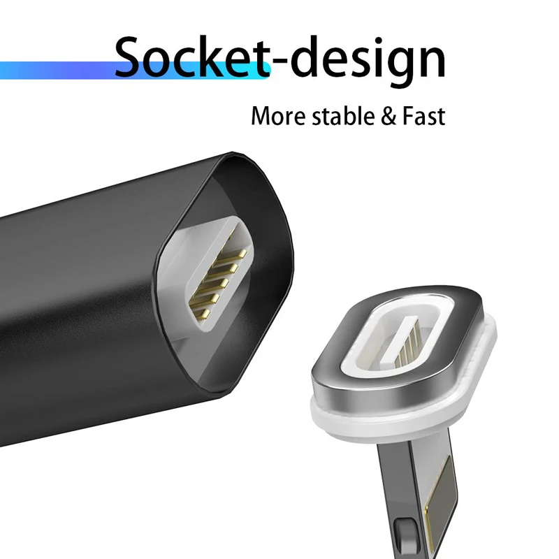 Candyeic Мобильный телефон Аксессуары с магнитным адаптером для Android Тип C Micro USB 2 0 3A
