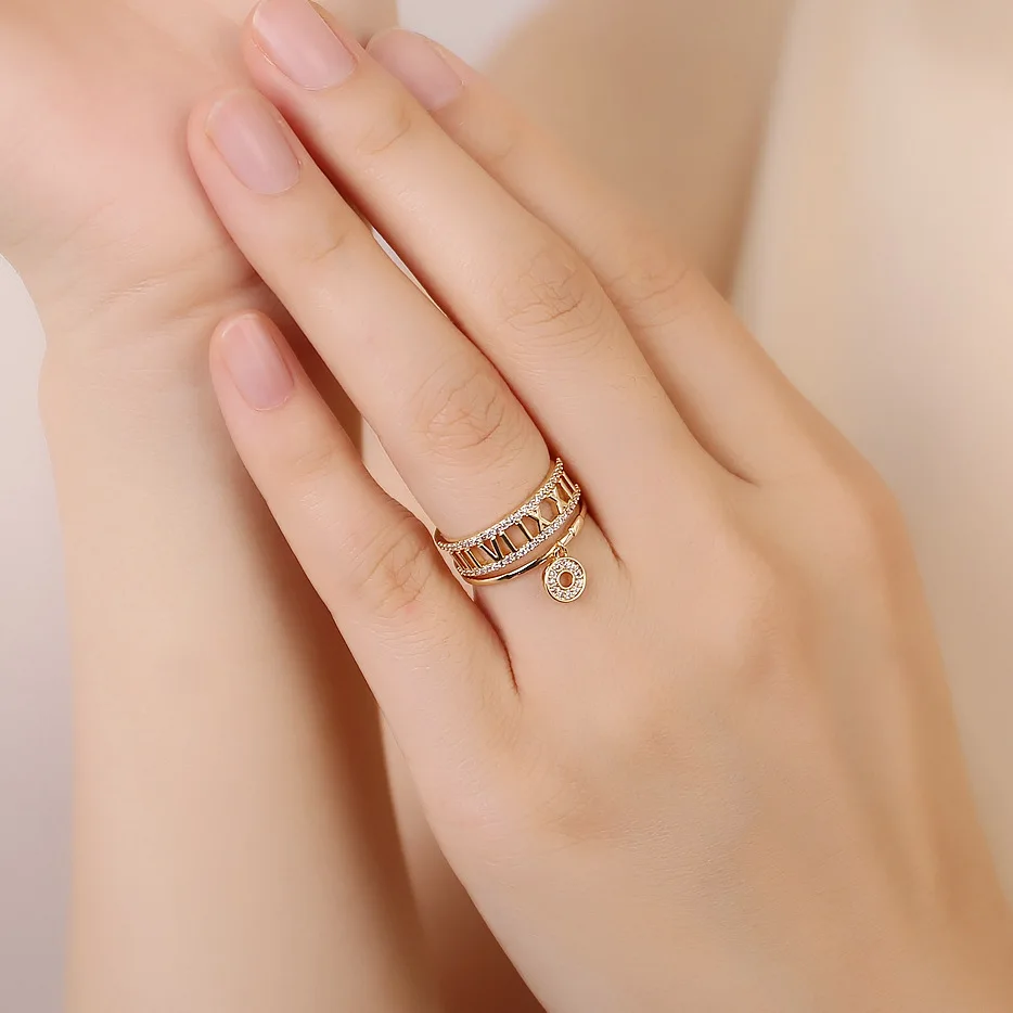

Half-opening Adjustable Index Finger Ring Korean Female OL Lady Ring Jewelry Korean Fashion Luxury Jewelry