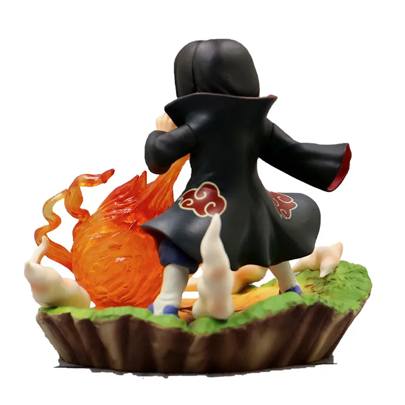 

Anime Naruto Shippuden Figure Uchiha Itachi Q Version Gougakyu No Jyutsu PVC Action Figure Collection Model Toy For Kids