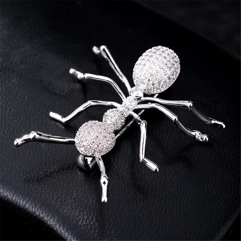 

Brooches for Women Zircon Ant Brooch Female Vintage Fashion Style Elegant Wedding Pins Party Brooch