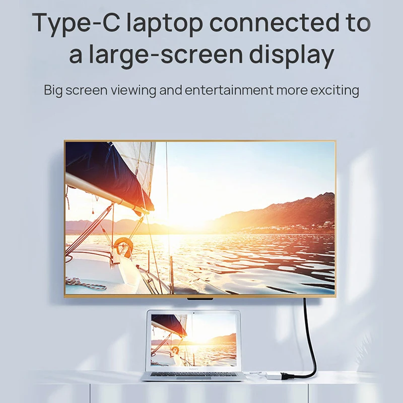 Тип C DVI адаптер USB-C 3 1 мужчина к 1080P конвертер Портативный расширенный кабельный