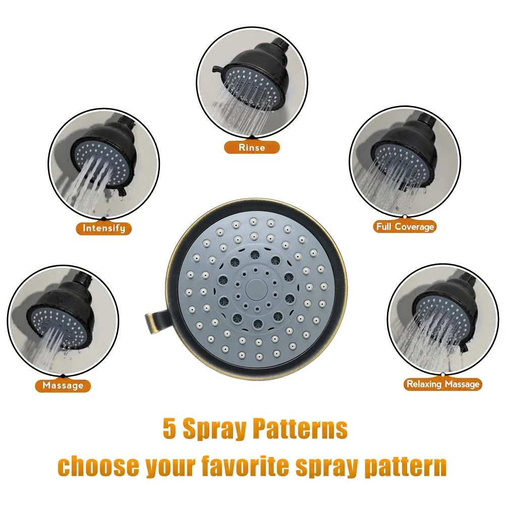 

Hot-Selling Sprinkler Heads Four-Inch, Five-Inch Shower Head Retro Ejector High Pressure Self-Cleaning Nozzle Sturdy ABS Plastic