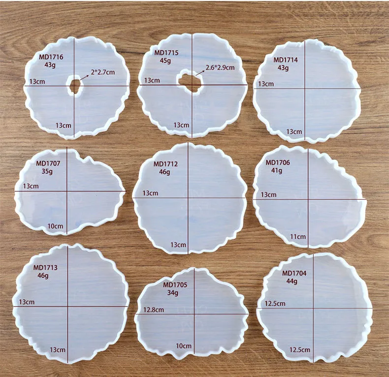 DIY волнистые чашки подушки качели стол падение клей плесень Пищевая силиконовая