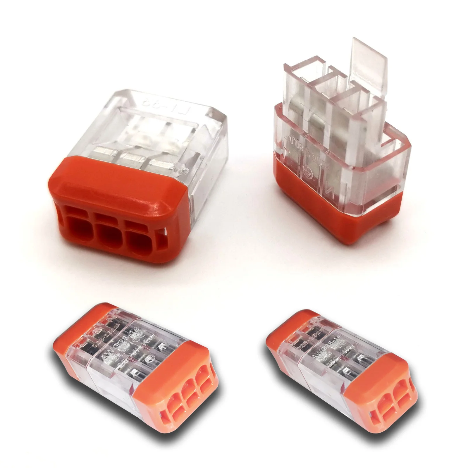 Mini Fast Wire Cable Connectors Universal Compact Conductor Spring Splicing Wiring Connector Push-in Terminal Block SPL-42 422 |